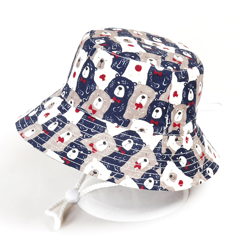 PATPAT Kids Sun Hat for Boys Girls Aged 4-6 Cartoon Bear Printed Bucket Hat Child Beach Hat with Chin Strap Packable Sun Hat Travel Outdoor Hat for Kids Children's Day Gift Birthday Gift PATPAT Kids Sun Hat for Boys Girls Aged 4-6 Cartoon Bear Printed Bucket Hat Child Beach Hat with Chin Strap Packable Sun Hat Travel Outdoor Hat for Kids Children's Day Gift Birthday Gift